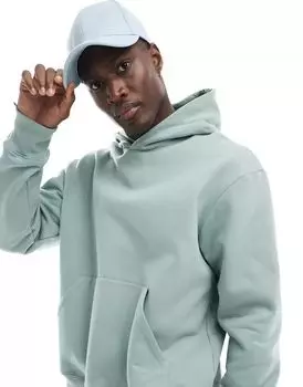 Светло-зеленое тяжелое худи оверсайз ASOS