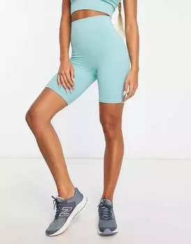 Светло-зеленые бесшовные леггинсы в рубчик ASOS