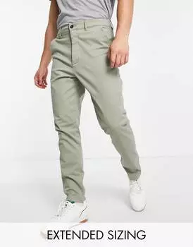 Светло-зеленые зауженные брюки чинос ASOS DESIGN
