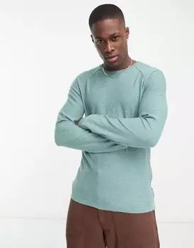 Светло-зеленый легкий свитер с круглым вырезом Jack & Jones