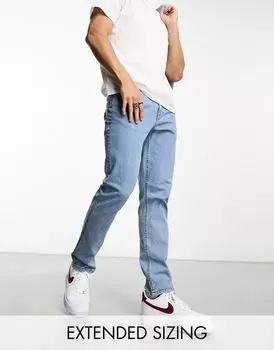 Светлые эластичные джинсы узкого кроя ASOS