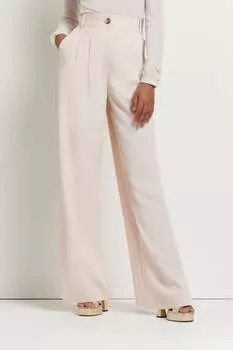 Светлые элегантные брюки на резинке розового цвета River Island, розовый
