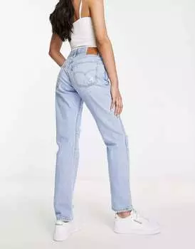 Светлые джинсы Levi's прямого кроя с прорезями до колена
