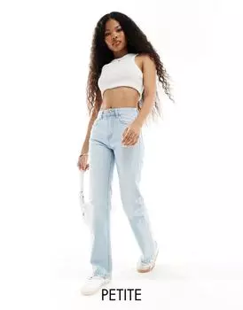 Светлые джинсы прямого кроя Stradivarius Petite