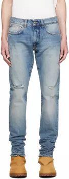 Светлые джинсы с выцветшим индиго 424