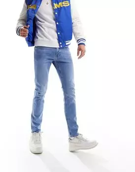 Светлые узкие зауженные джинсы Lee Luke для рабочего мужчины