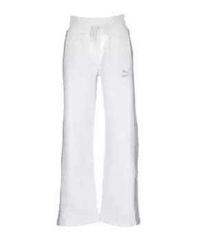 Светлый спортивный костюм, прямые брюки Puma, белый