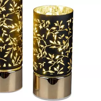 Светодиодная декоративная настольная лампа, декоративная лампа RANKEN H. 20см черное золото Formano H24, черный