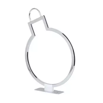 Светодиодная декоративная подсветка Northpoint в форме рождественского шара, хромированная, для использования в помещении, с функцией таймера, высота 42 см.