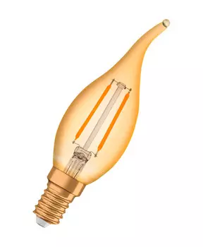 Светодиодная лампочка Osram, 3,5x12,1 см, золотой