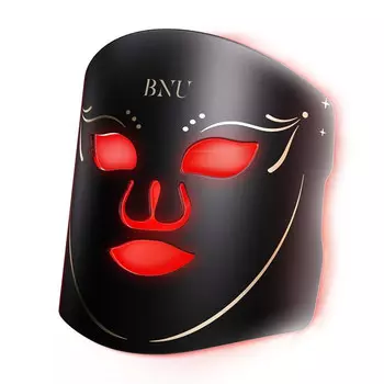 Светодиодная LED маска для лица BNU, 7 режимов подсветки, чёрный
