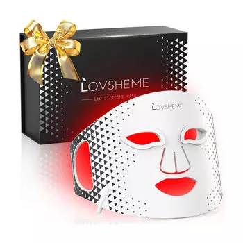 Светодиодная LED маска для лица Lovsheme, 3 режима подсветки, белый
