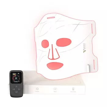 Светодиодная LED маска для лица V VYM, 3 режима подсветки, белый