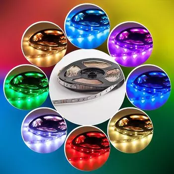 Светодиодная лента 5050 RGB 36Вт 500СМ 24В IP44 Mextronic, белый