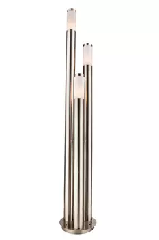 Светодиодная наружная лампа Globo, 28x170 см, цвета нержавеющей стали