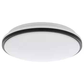 Светодиодная настенная лампа Eglo, 34x6 см, черно-белый