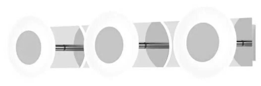 Светодиодная настенная лампа Ledvance, 52x12x9,3 см, серебристый