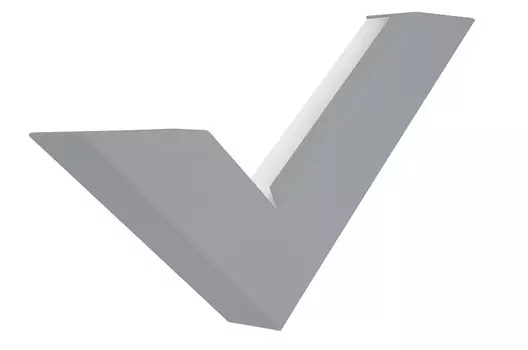 Светодиодная настенная лампа Lumicom, 5x46x24 см, серый