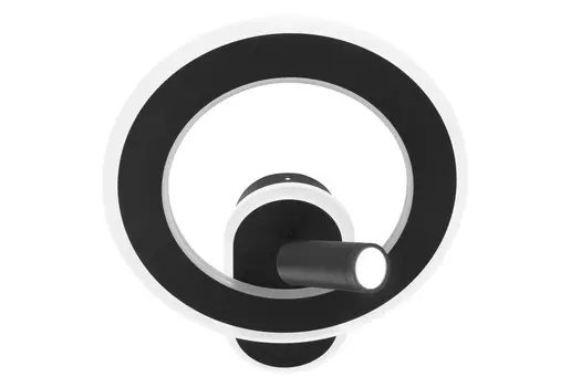 Светодиодная настенная лампа Novel, 32x37x11 см, черный