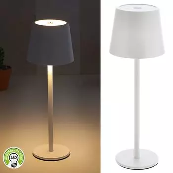 Светодиодная настольная лампа белого цвета 48 светодиодов 9x26см Функция зарядки через USB сенсорная функция плавная регулировка яркости 3 оттенка белого Настольное освещение 45 люмен Cepewa, черный