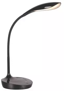 Светодиодная настольная лампа John с USB-подключением и функцией затемнения: черная Dapo Leuchten, черный