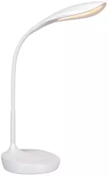 Светодиодная настольная лампа John с USB-подключением и функцией регулировки яркости: белый Dapo Leuchten