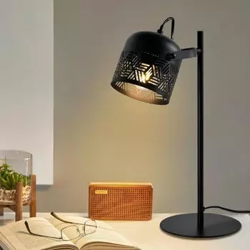 Светодиодная настольная лампа LQWELL, настольная лампа в дворцовом стиле в стиле ретро, прикроватная лампа E27, металлическая настольная лампа, обеденная настольная лампа, [класс энергопотребления E]