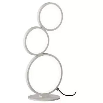 Светодиодная настольная лампа, матовый белый, с регулировкой яркости, высота 45 см. etc-shop