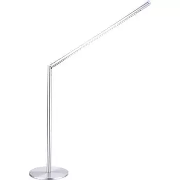 Светодиодная настольная лампа, металл, акрил, матовый никель, гибкая, L 50см etc-shop, серебро