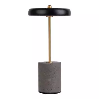 Светодиодная настольная лампа, металл, черный, сенсорный переключатель, регулировка яркости Nve