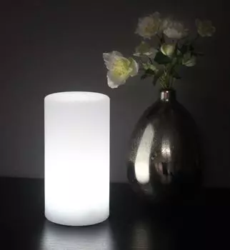 Светодиодная настольная лампа на аккумуляторе с дистанционным управлением, меняющая цвет, беспроводная декоративная лампа USB Arnusa, белый