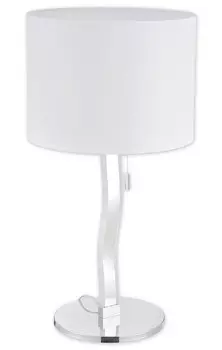 Светодиодная настольная лампа Nve, 35x68 см, белый/хром