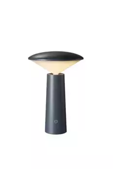 Светодиодная настольная лампа Pauleen "Adorable Spark Mobile Grey 3W 5V", 1 лампочка, WhiteSwitch, регулировка яркости, зарядное устройство USB 14,0 см, Высота: 20,7 см, серый