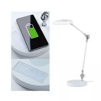 Светодиодная настольная лампа Paulmann Numis QI белого цвета 11Вт 1000лм, белый