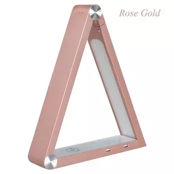 Светодиодная настольная лампа розовое золото экономного потребления, 6 Вт. Регулируемая яркость и цвет! А+ Eurotondisplay