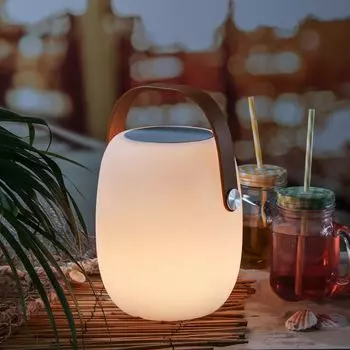 Светодиодная настольная лампа с динамиком - Bluetooth - 6 светодиодов теплого белого цвета - Высота: 27см - для сада, балкона MARELIDA