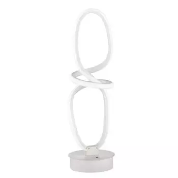 Светодиодная настольная лампа, с регулировкой яркости, пульт дистанционного управления, белая, H 50 см etc-shop, белый