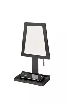 Светодиодная настольная лампа Sompex STEVE, лампа с беспроводной зарядкой, цвет: черный