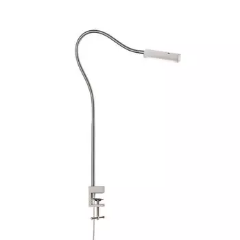 Светодиодная настольная лампа, зажимная лампа, металл, с регулировкой яркости etc-shop