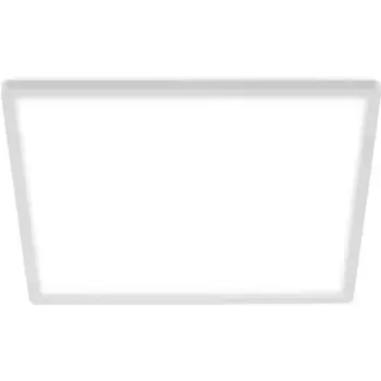 Светодиодная панель Briloner Leuchten «7158416 SLIM», светодиодная панель с источником света | Светодиодный постоянно встроенный потолочный светильник, 42x42x2,9см, белый, 22Вт, гостиная, спальня, кухня