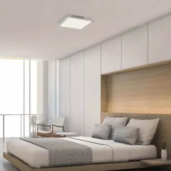 Светодиодная панель BRILONER LEUCHTEN VESTA, 12 Вт, 1300 лм, IP20, белая, пластик-металл, 29,5 х 29,5 х 5,5 см, белый