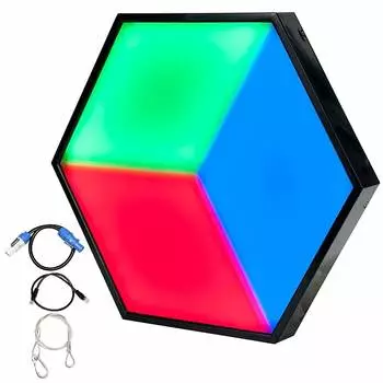 Светодиодная панель освещения шестиугольной формы American DJ 3D Vision Plus American DJ 3D Vision Plus Hexagonal Shaped LED Lighting Panel