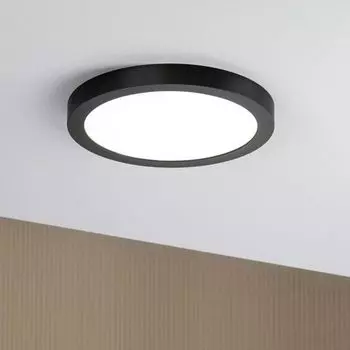 Светодиодная панель Paulmann Abia круглая xмм 22Вт 4000К черная, черный