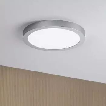 Светодиодная панель Paulmann Abia круглая xmm 22W 4000K матовый хром, серебро