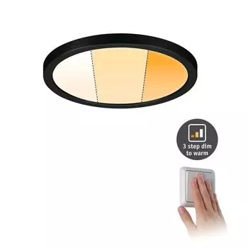 Светодиодная панель Paulmann Areo черного цвета 13Вт 1200лм IP44, черный