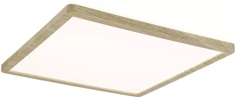 Светодиодная панель Paulmann "Atria Shine 16W 3000K 293x293 дуб пластик IP44", 1 пламя, подсветка Высота: 3,0 см, цвет holzfarben
