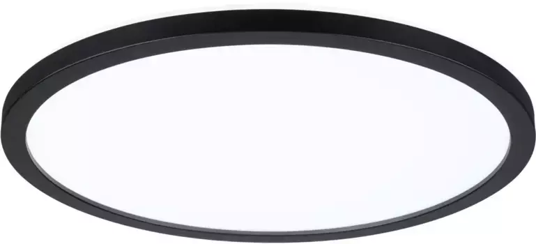 Светодиодная панель Paulmann "Atria Shine IP20 круглая 293мм 16Вт 2000лм 4000К", 1 лампочка, подсветка 29,3 см, Высота: 3,0 см, черный