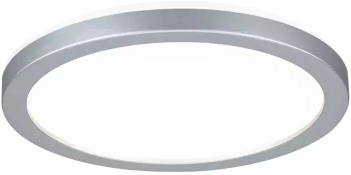 Светодиодная панель Paulmann "Atria Shine IP44 круглая 190мм 11,2Вт 850лм 3000К", 1 лампочка, подсветка 19,0 см, Высота: 2,8 см, цвет chromfarben