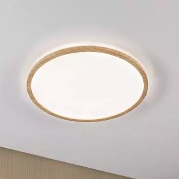 Светодиодная панель Paulmann Atria в натуральном и белом цвете 22Вт 2300лм IP44 4000К круглая, коричневый