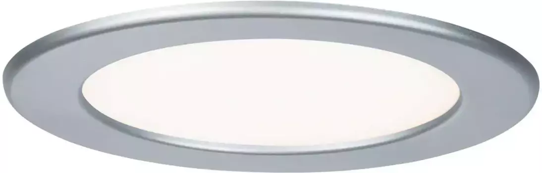 Светодиодная панель Paulmann "Встраиваемая светодиодная панель круглая 170мм 11,1Вт 2700К", 1 пламя, Встраиваемая светодиодная панель круглая 170мм 11,1Вт 2700К 17,0 см, Высота: 0,5 см, цвет chromfarben